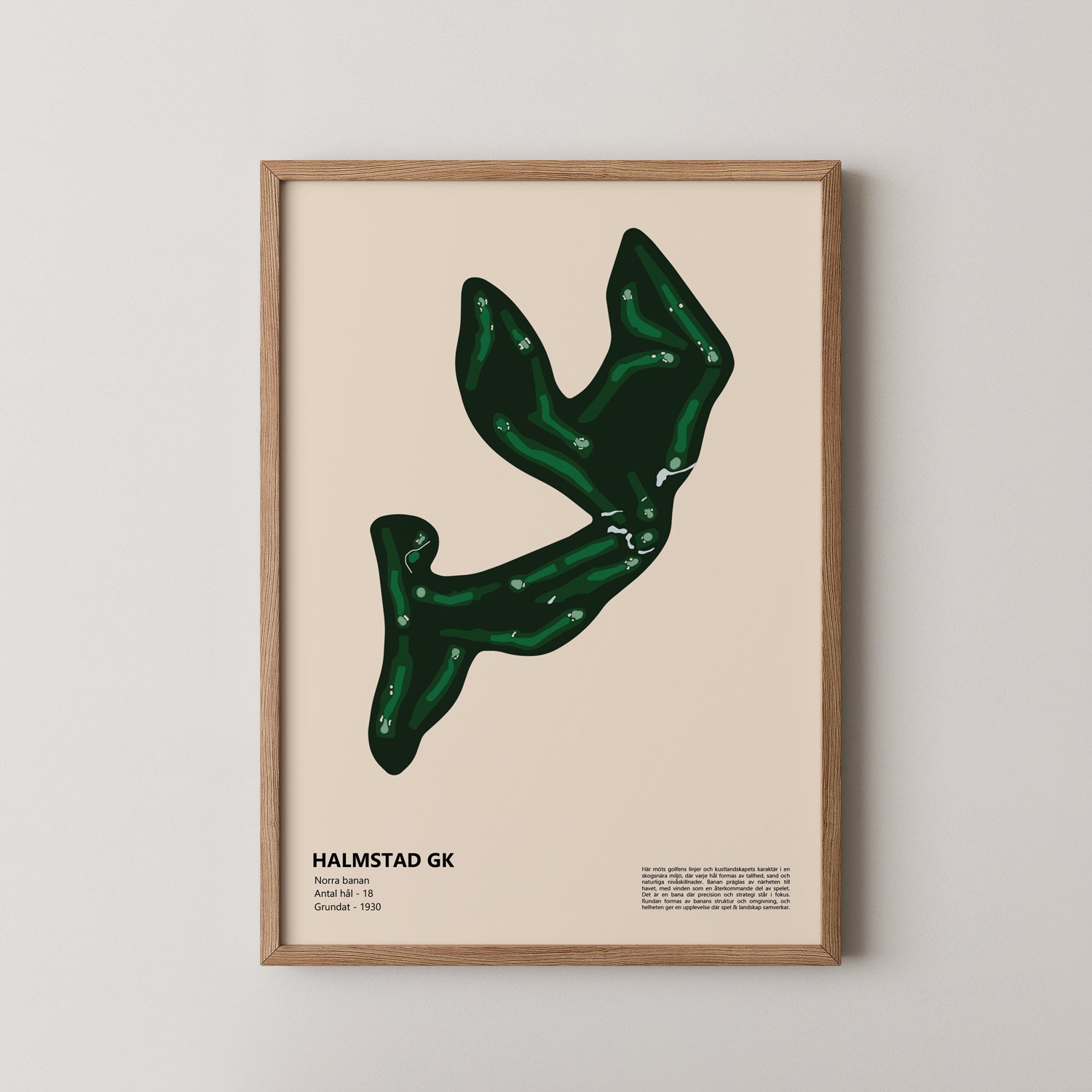 Halmstad GK – Course Poster Norra Banan